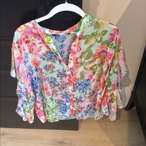 Zara Multicolor Floral Blouse